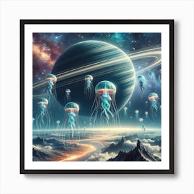 Jellies Own the Sky Art Print