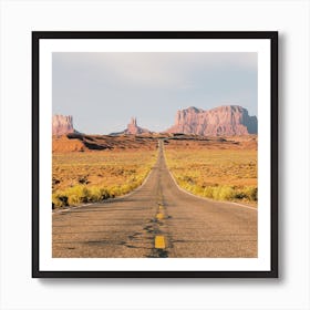 Road To Monument Valley Art Print