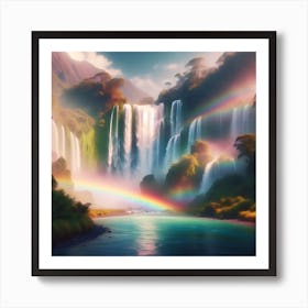 Mythical Waterfall 6 Art Print