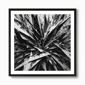 Black and White Abstract Art 305 Art Print