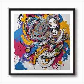 Asian Girl Art Print