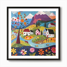 Kids Travel Illustration Patagonia 3 Art Print