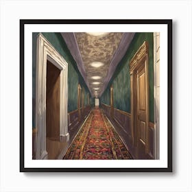 Fabric Hallway Art Print (3) Art Print