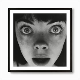 'The Girl With Big Eyes' Art Print