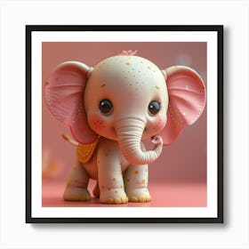 Little Elephant Art Print