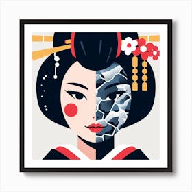 Geisha Art Print