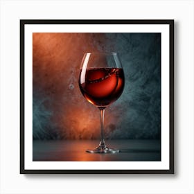 Red Wine In A Glass Art Print