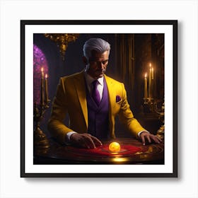 Man In A Yellow Suit Art Print