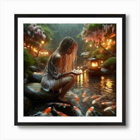 Koi Pond 2 Art Print