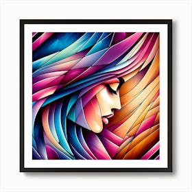 Abstract Of A Woman 15 Art Print