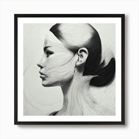 Portrait Of A Woman 6 Art Print