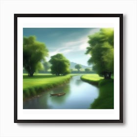 River In The Grass 13 Art Print