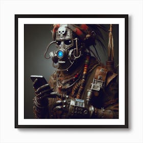 SteampunkAfricanMan1 Art Print