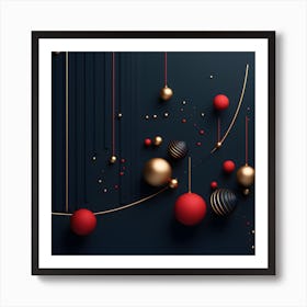 Christmass Abstract 003 1 Art Print