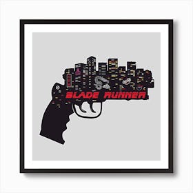 Blade Runner Movie Square Art Print