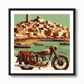 Dakhla, Morocco. Vintage  Poster