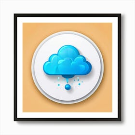 Cloud Icon Art Print