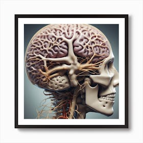 Anatomy Of The Human Head 1 Art Print