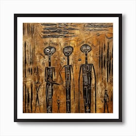 Three African Men Art Print