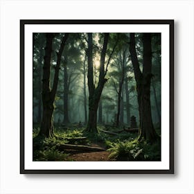 Dark Forest 94 Art Print