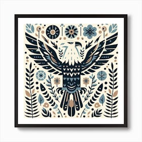 Scandinavian style, Eagle 1 Art Print