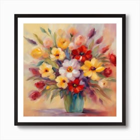 Flowers In A Vase 21 Art Print