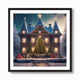 Christmas House 63 Art Print