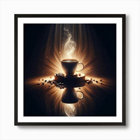 Coffee Cup With Smoke 24 Art Print