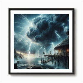 Stormy Night 2 Art Print