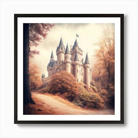 Castle In The Woods Art Print