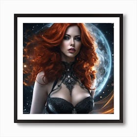 Gothic Beauty Art Print