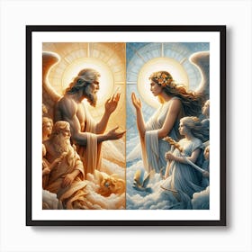 Angels And Demons 1 Art Print
