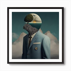 Man In A Suit 2 Art Print