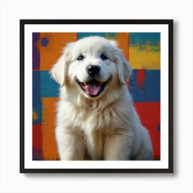 Great Pyrenees Puppy Art Print