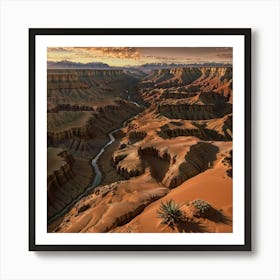 Grand Canyon At Sunset Art Print