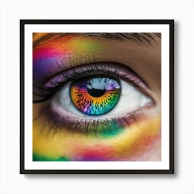 Rainbow Eye 8 Art Print