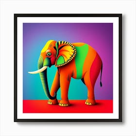 Elephant - Elephant Stock Videos & Royalty-Free Footage Art Print