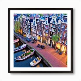 Amsterdam At Dusk 2 Art Print