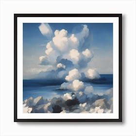 Clouds Over The Ocean Art Print