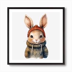 Rabbit In A Hat Art Print