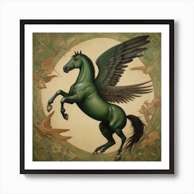 Leonardo Vision Xl I Want A Painting About Winged Horses They 0 Art Print