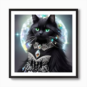 Black Cat 1 Art Print