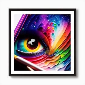 Colorful Eye Art Print