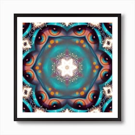 Psychedelic Mandala 2 Art Print