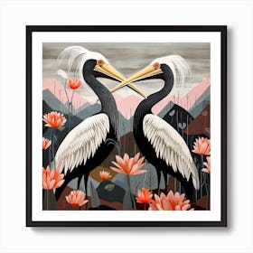 Bird In Nature Pelican 2 Art Print