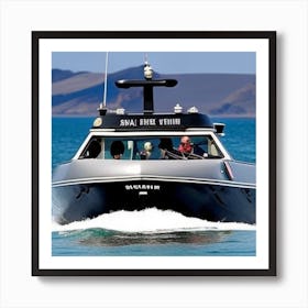 Boat In The Ocean 3 Art Print