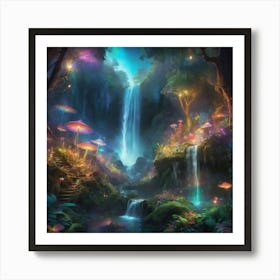 Fairytale Forest Paintings Art Print 2 Art Print