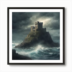 Castle In The Storm Art Print