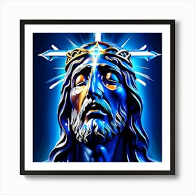 Jesus Christ Looking Fearsome Art Print