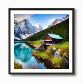 House In the Mountains 2 Art Print